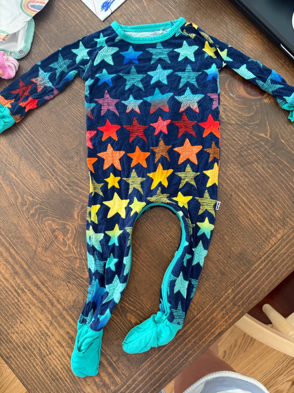 Little Sleepies crescent star zippy